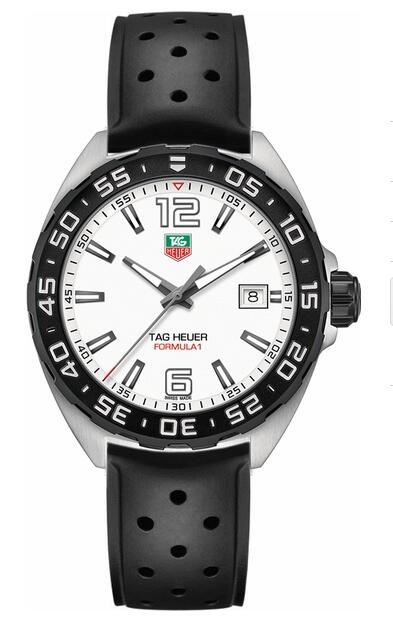 Replica Tag Heuer Formula 1 WAZ1111.FT8023 White Dial 41mm Mens watch Review